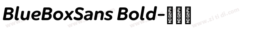 BlueBoxSans Bold字体转换 BlueBoxSans Bold字体转换